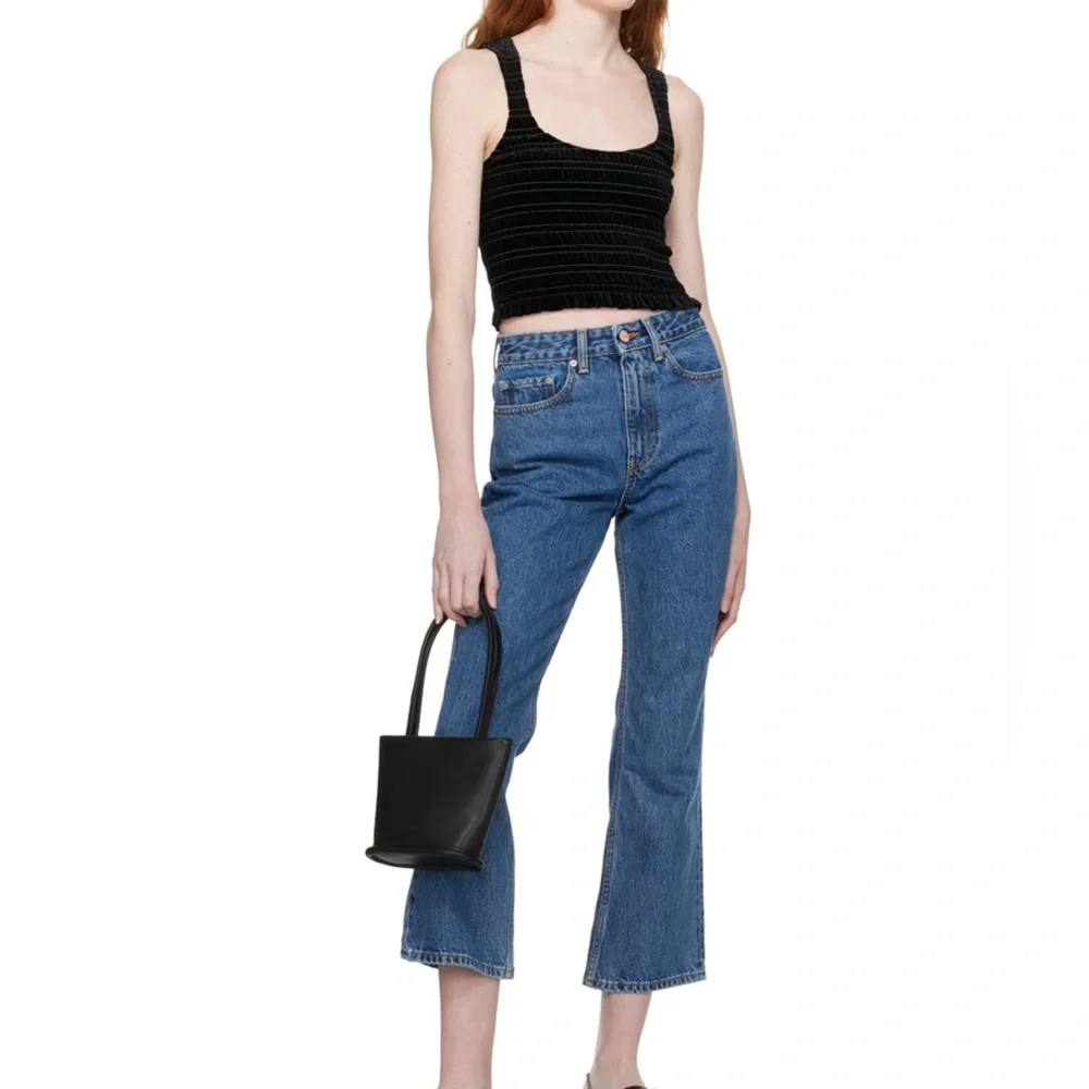 Ganni Blue Flare Women's Jeans - Picture 1 of 10